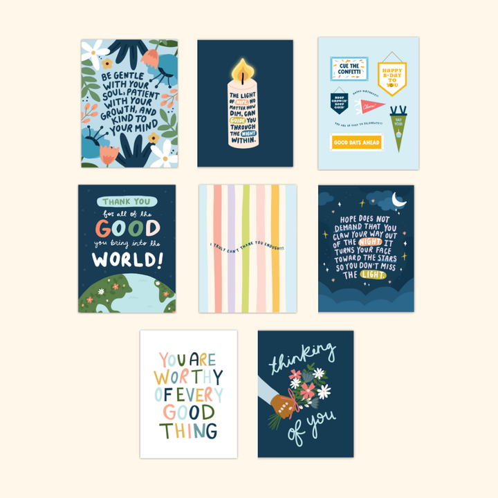 Blue Everyday Card Set