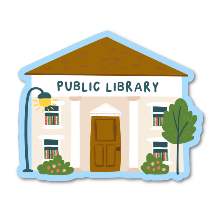 Public Library Building Sticker