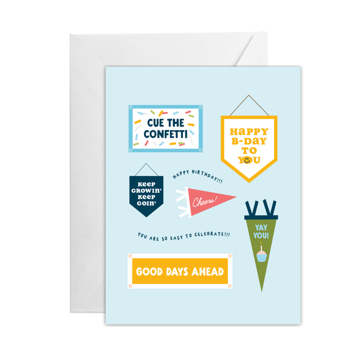 Blue Everyday Card Set