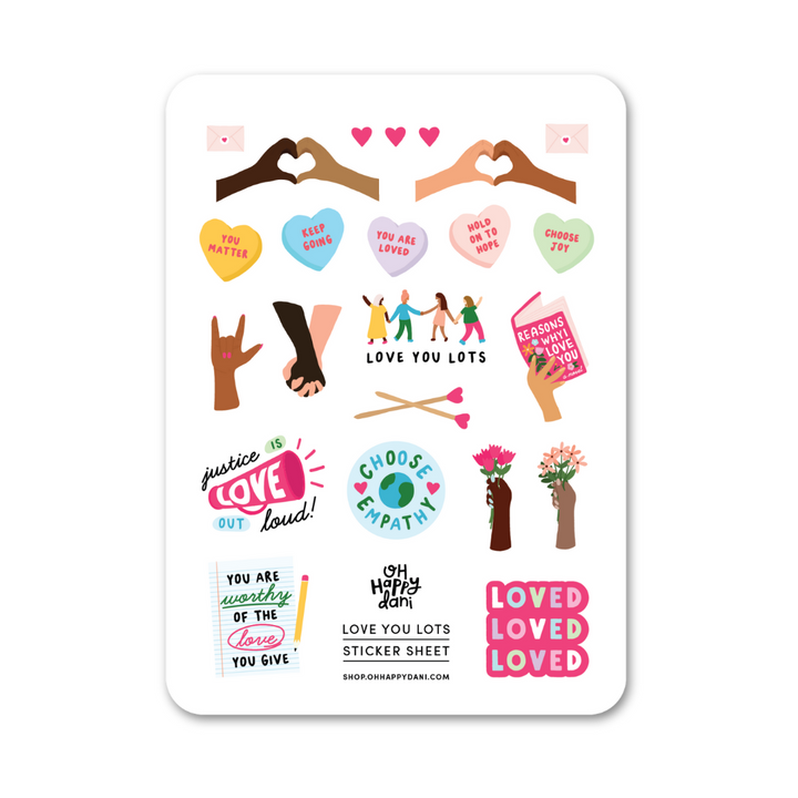 Love You Lots Sticker Sheet