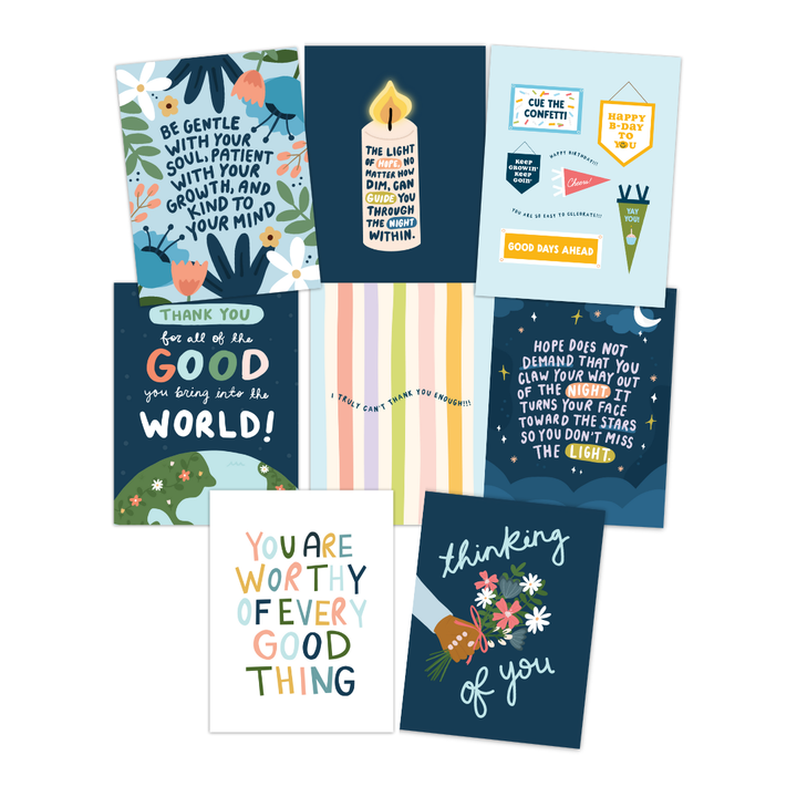 Blue Everyday Card Set