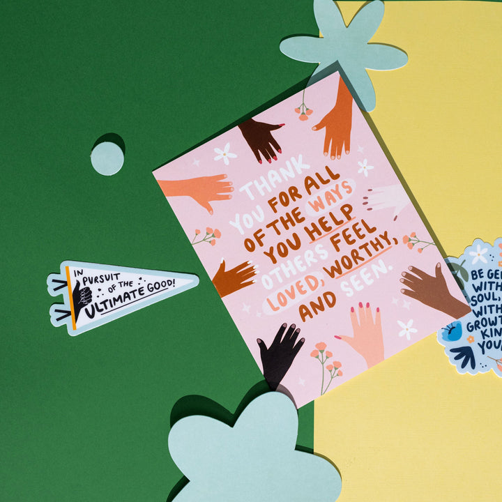 Worthy Greeting Card