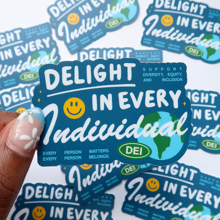 Delight Dark Blue Sticker