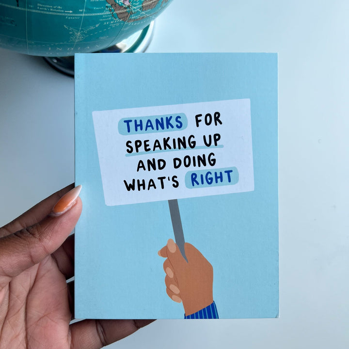 Doing What's Right Greeting Card