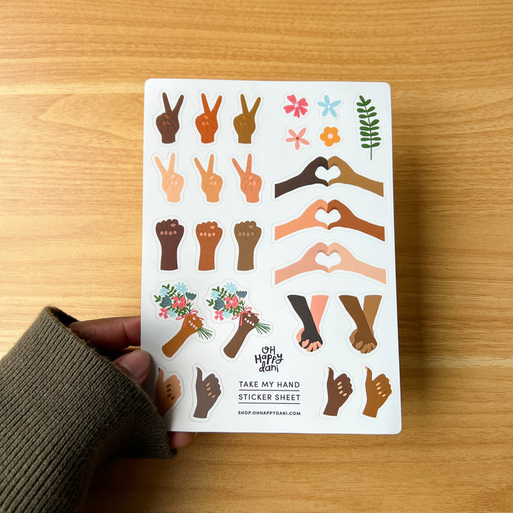 Take My Hand Sticker Sheet