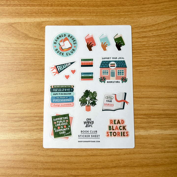 Book Club Sticker Sheet