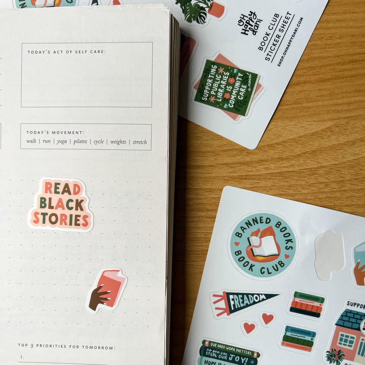 Book Club Sticker Sheet