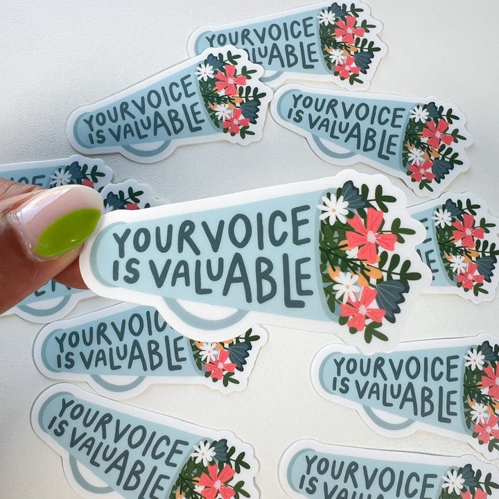 Your Voice is Valuable Sticker