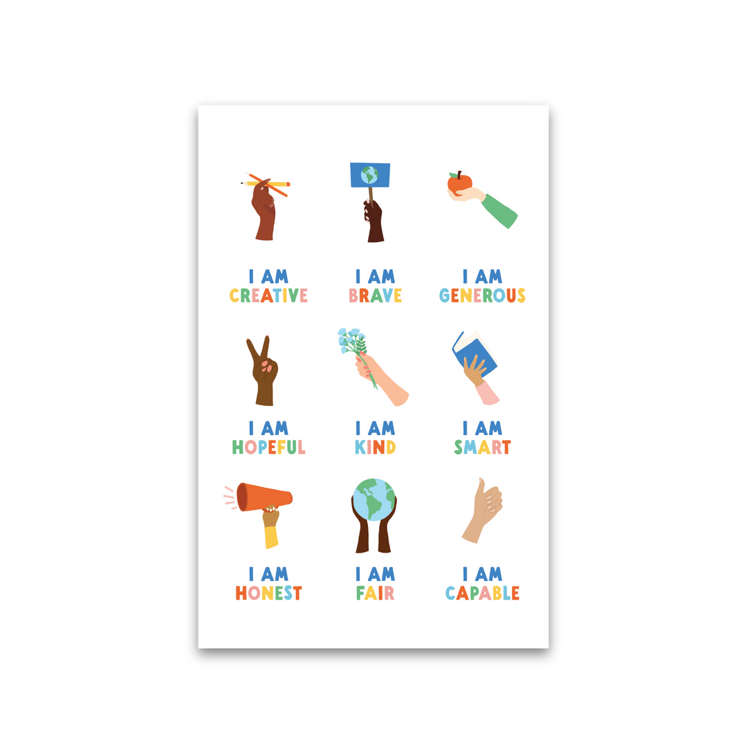 I Am Affirmations Poster