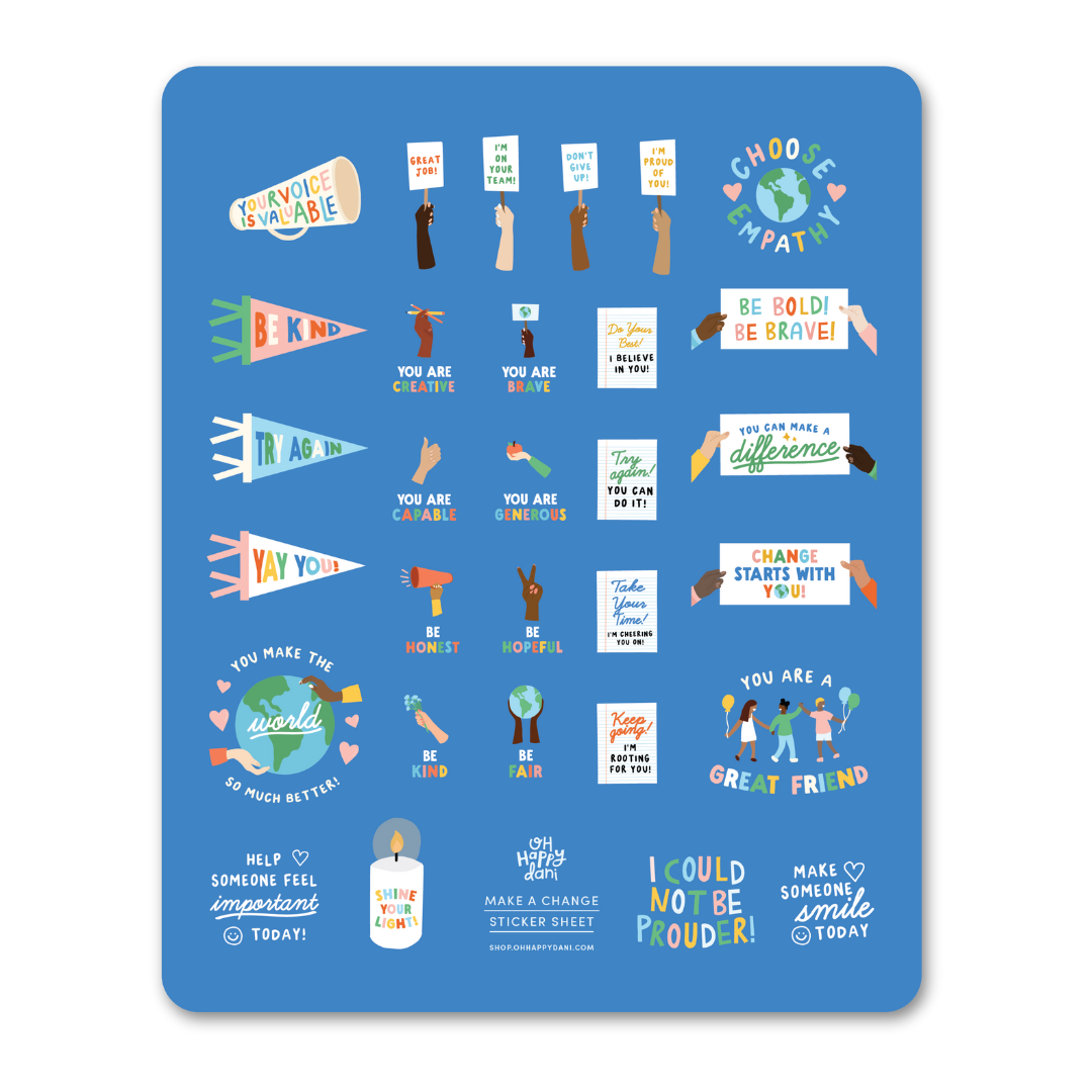 Make a Change Sticker Sheet
