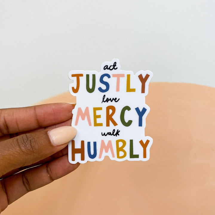 Act Justly Sticker