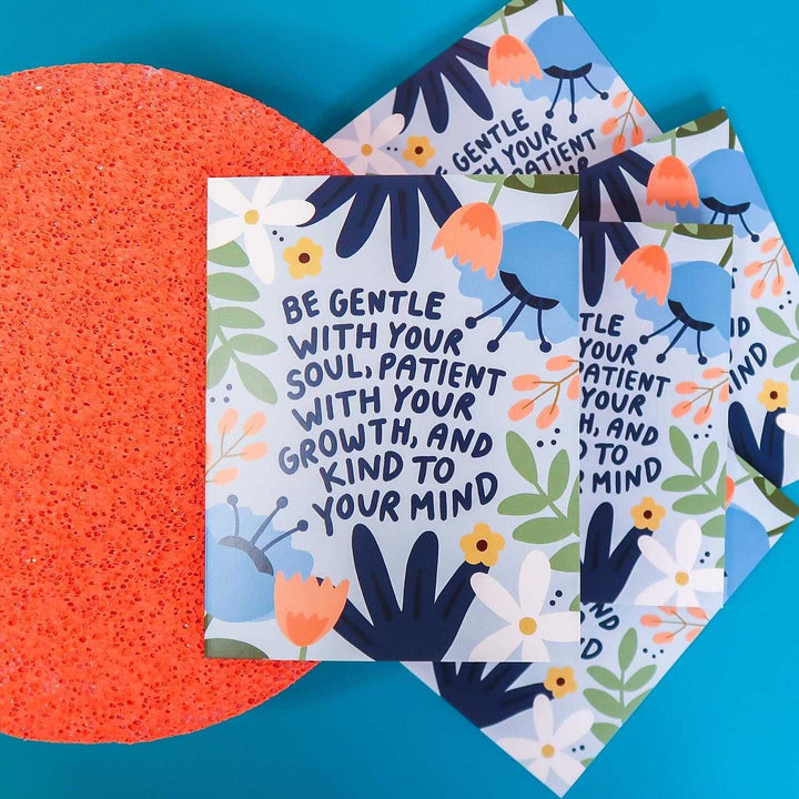 For someone who needs a daily reminder to be gentle with their soul, patient with their growth, & kind to their mind.