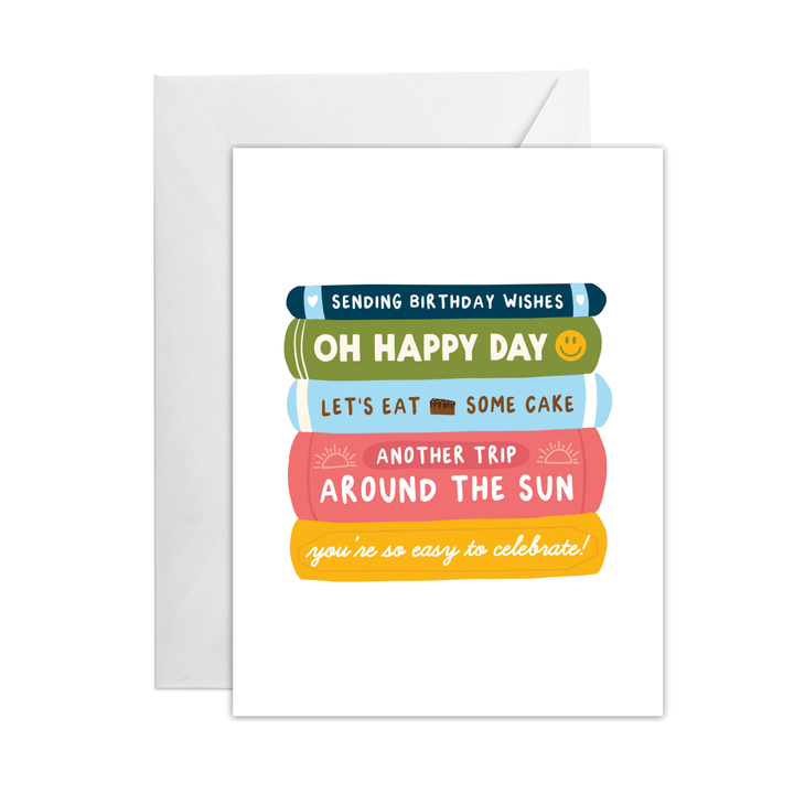 Book Stack Card Set