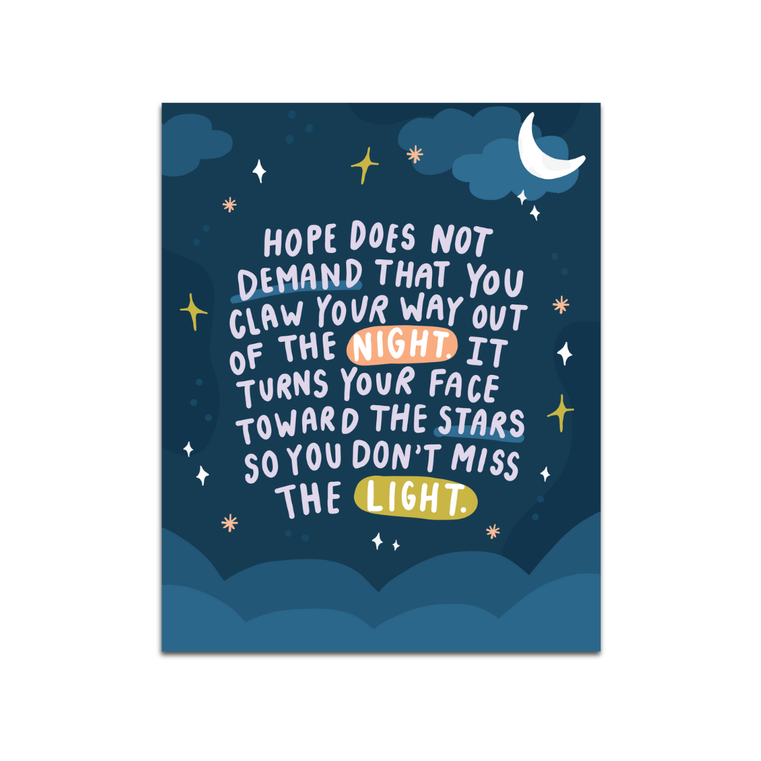 Hope Faces the Stars Print