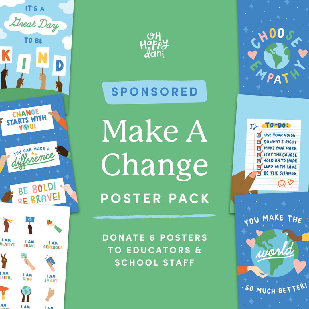 SPONSORED Make a Change Poster Pack | Donation Listing