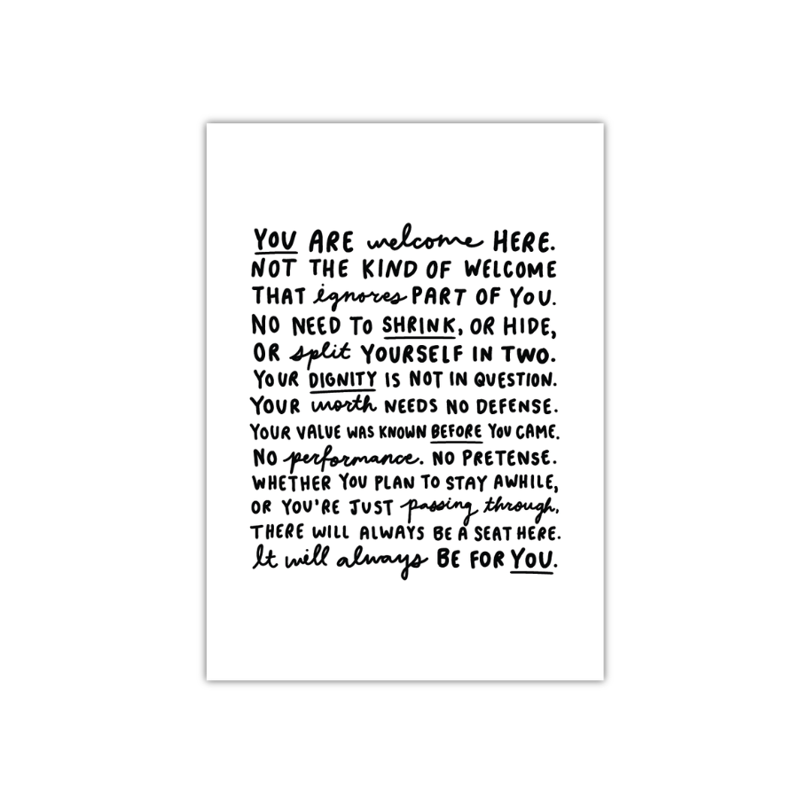 Welcome Manifesto Mini Print