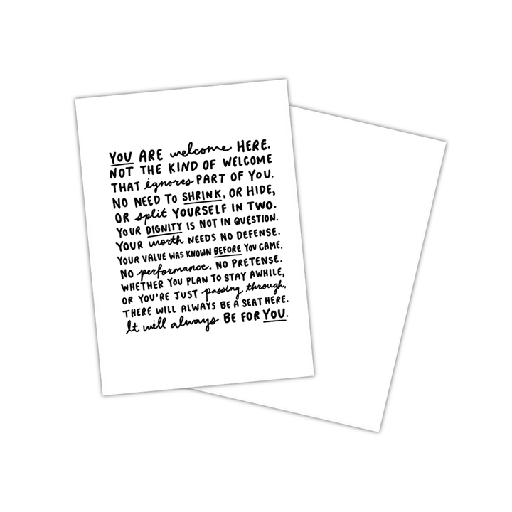 Welcome Manifesto Mini Print