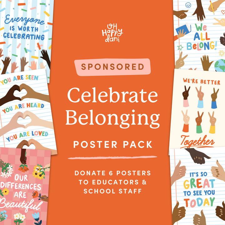 SPONSORED Celebrate Belonging Poster Pack | Donation Listing