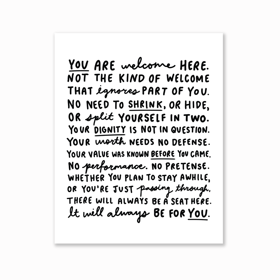 Welcome Manifesto Print