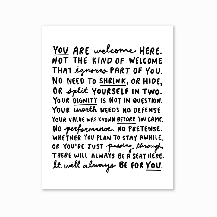 Welcome Manifesto Print