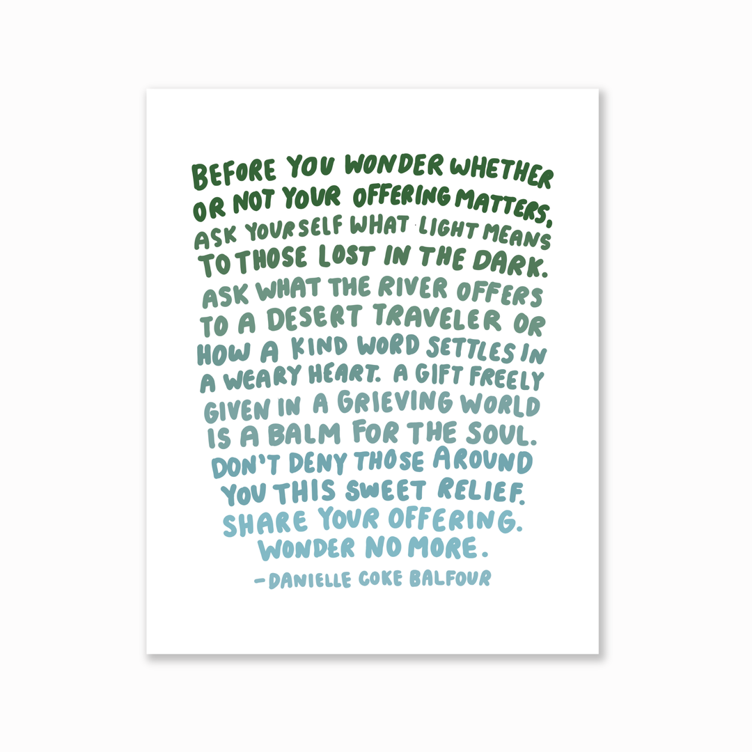 Wonder No More Print