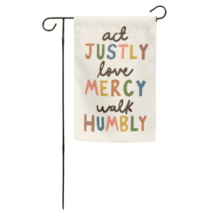 Act Justly Garden Flag (Flag Only)