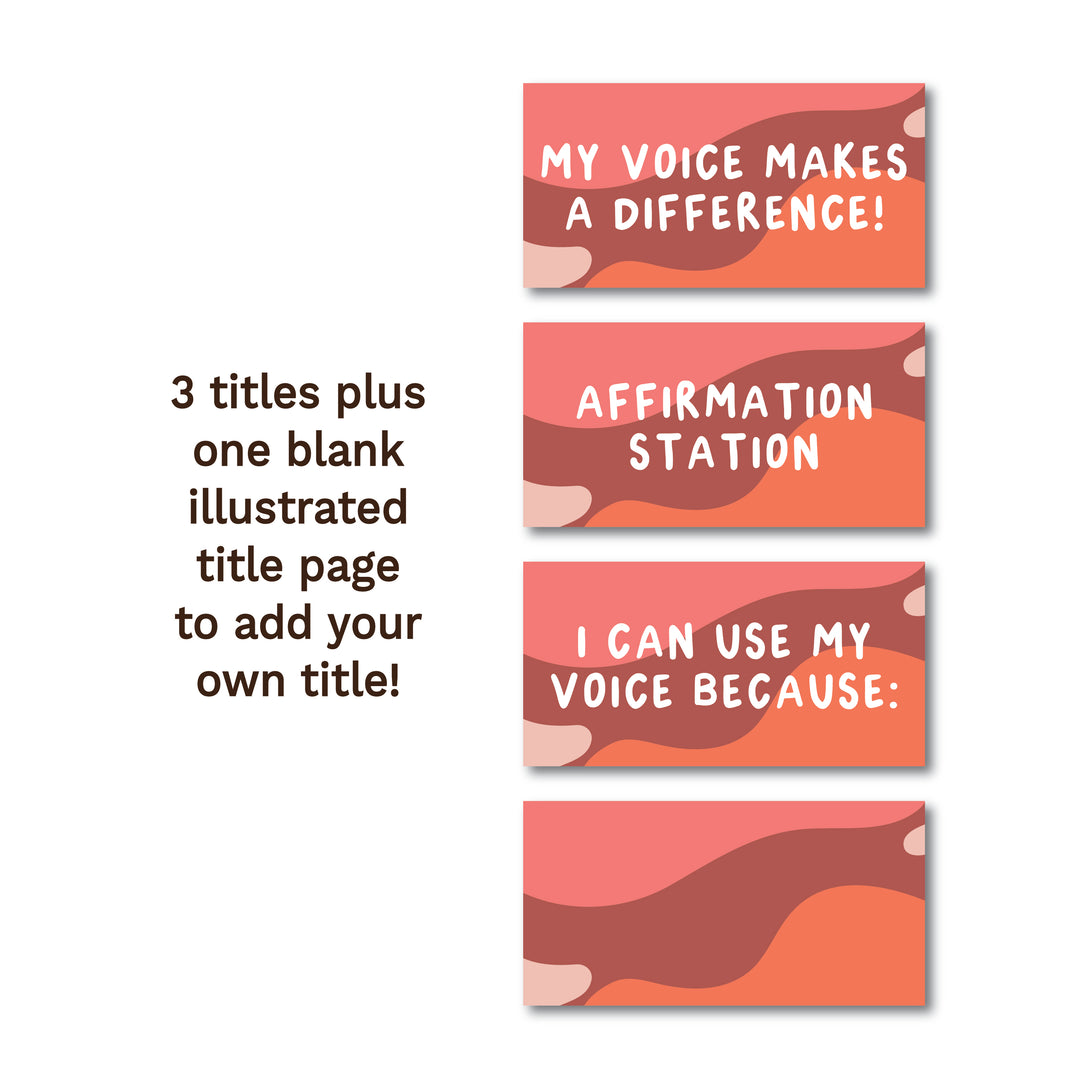 Your Voice is Valuable Printable Affirmation Station | Digital Download