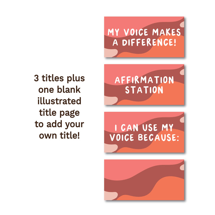 Your Voice is Valuable Printable Affirmation Station | Digital Download