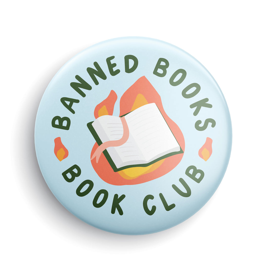 Banned Books Button or Magnet