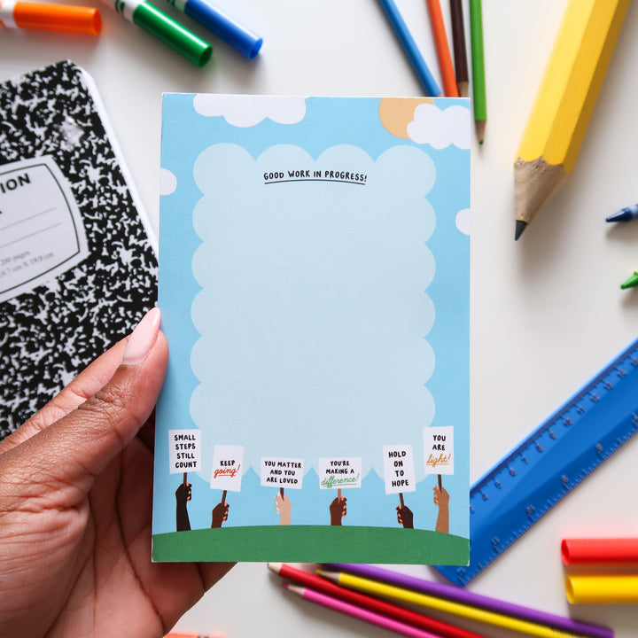 Good Work in Progress Notepad