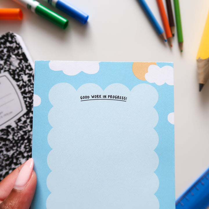Good Work in Progress Notepad
