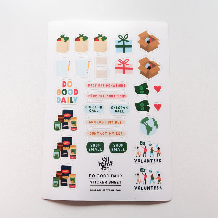 Do Good Daily Sticker Sheet