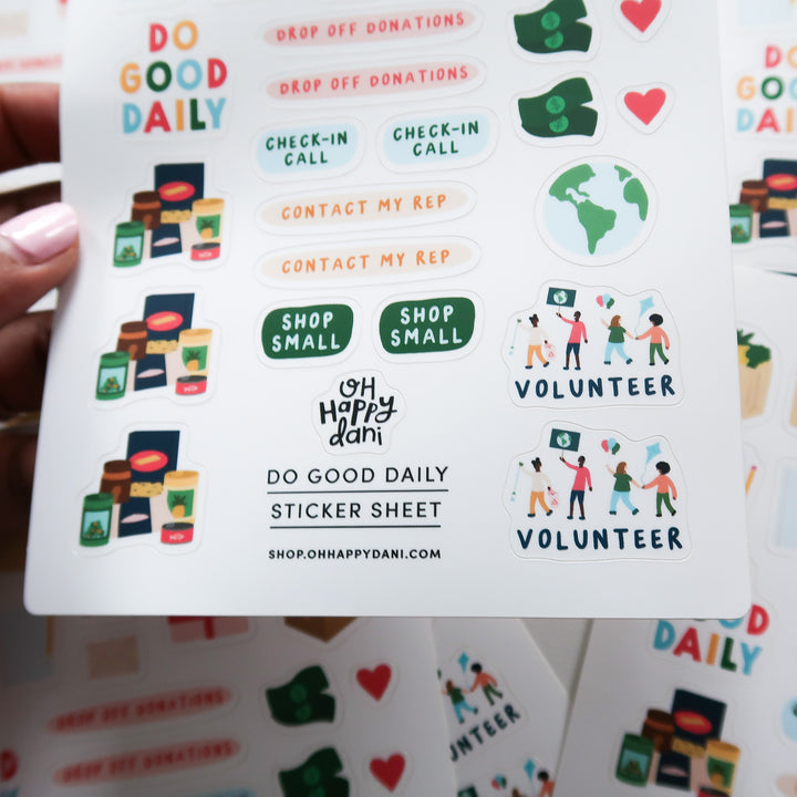 Do Good Daily Sticker Sheet