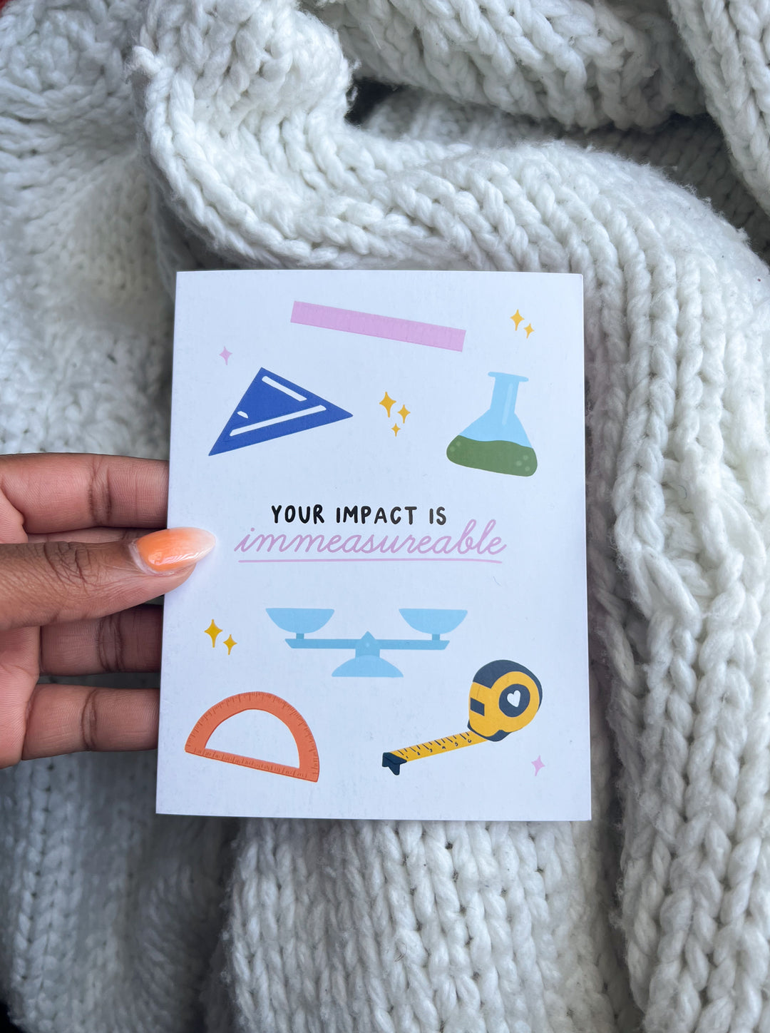 Immeasurable Impact Greeting Card