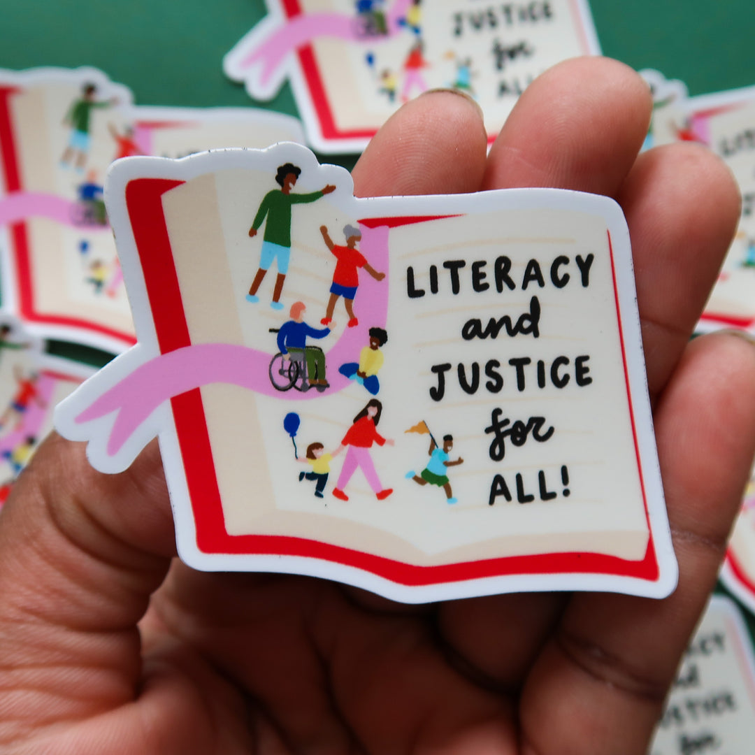 Literacy Justice Sticker