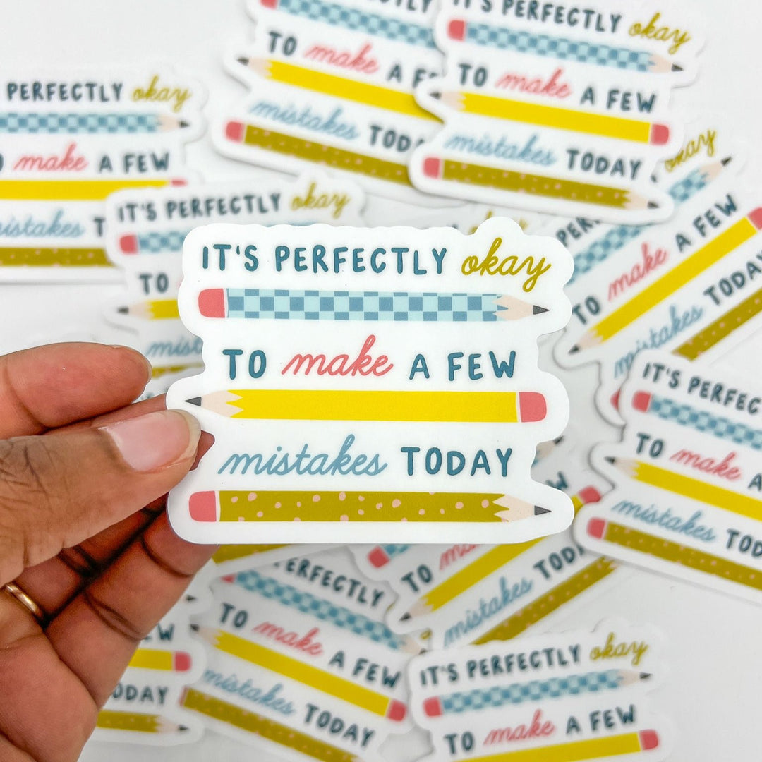 Make Mistakes Sticker