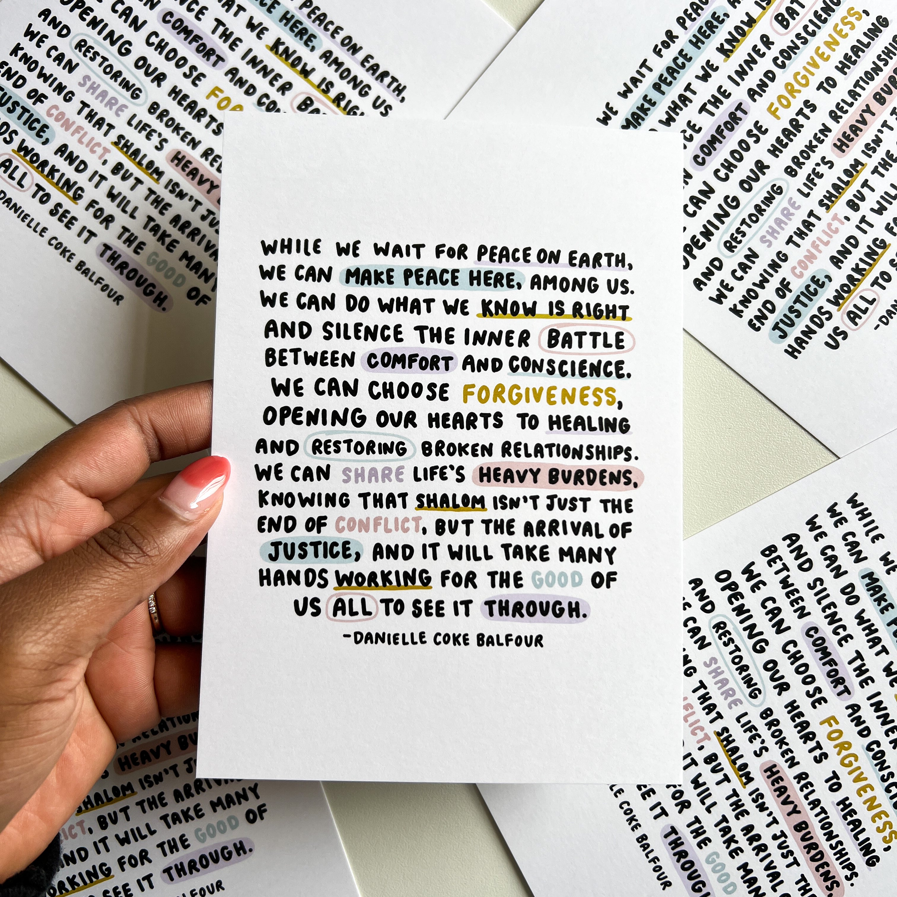 Make Peace Here Small Print – Oh Happy Dani