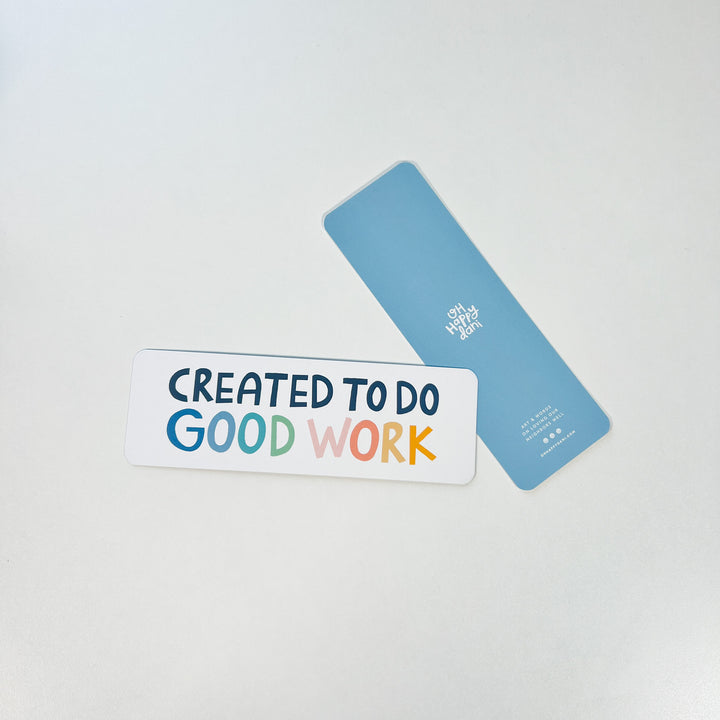 Good Work Bookmark