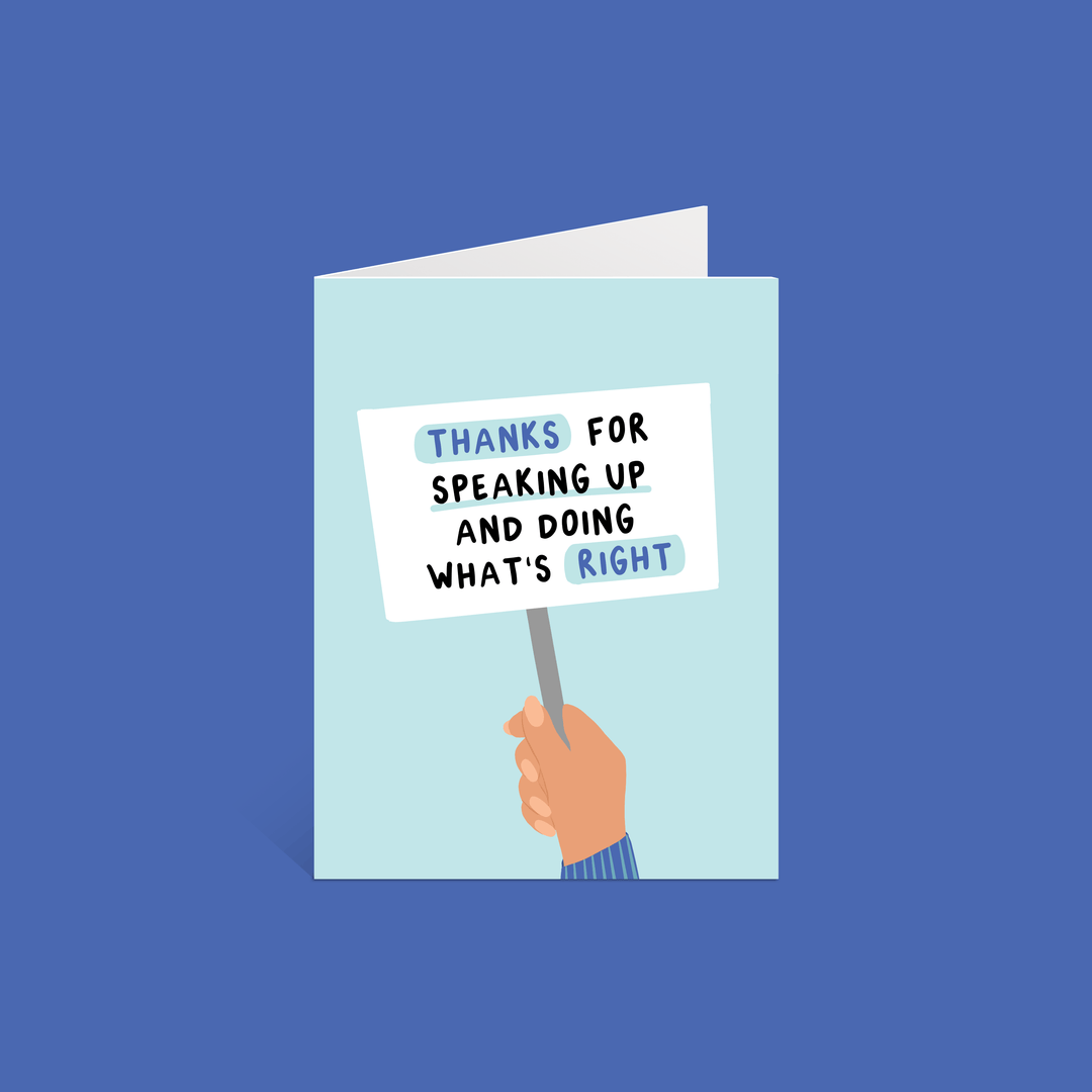 Doing What's Right Greeting Card