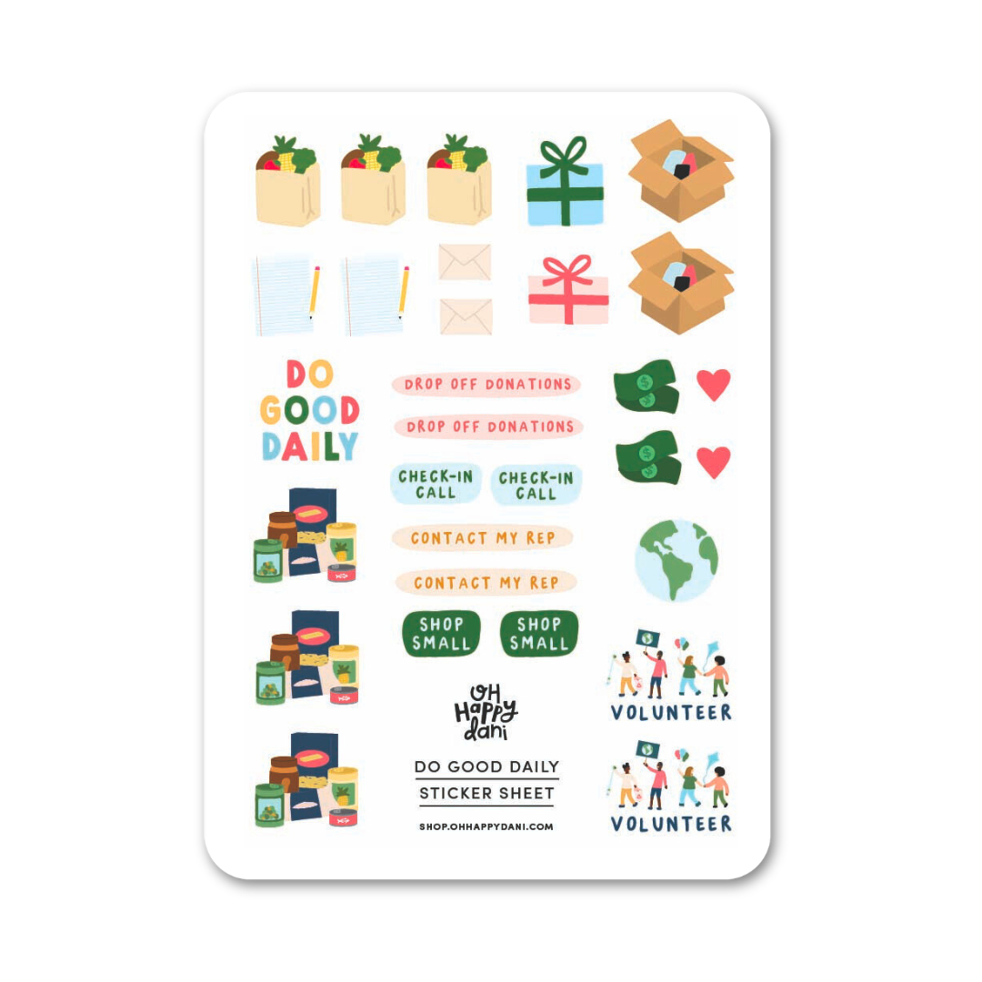Do Good Daily Sticker Sheet