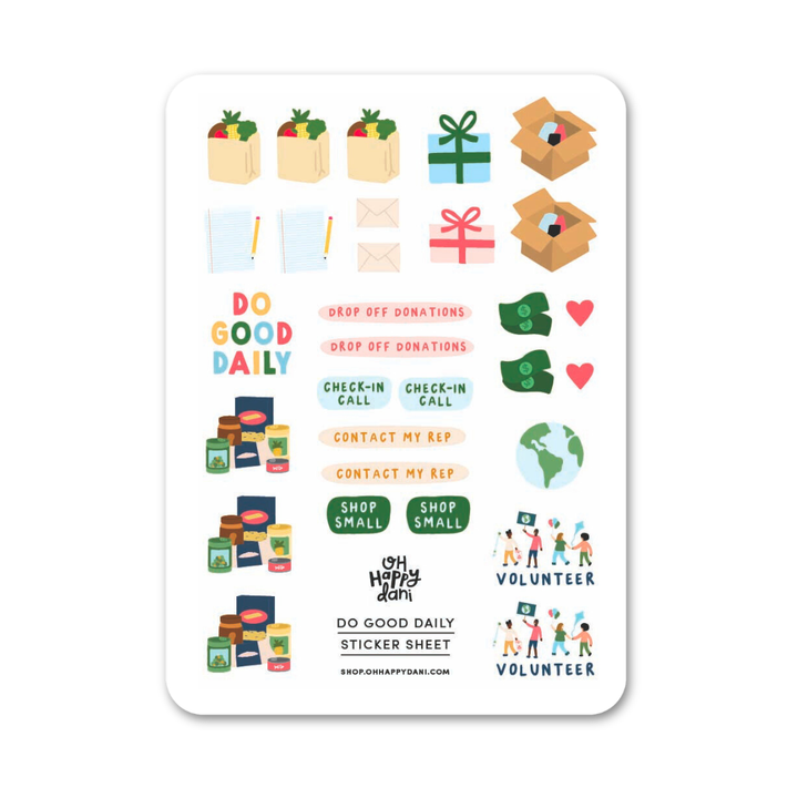 Do Good Daily Sticker Sheet