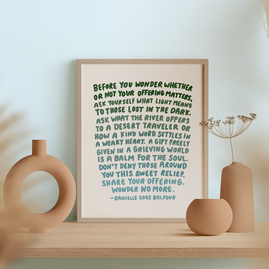 Wonder No More Print