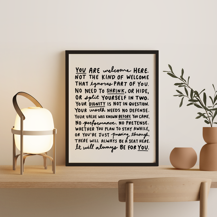 Welcome Manifesto Print