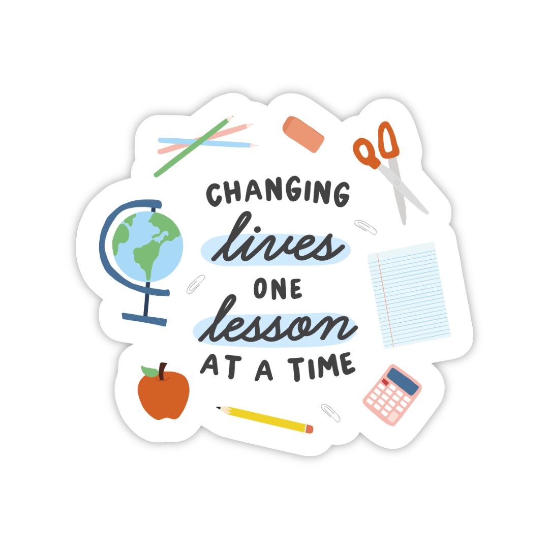 One Point Lesson Sticker One Lesson at a Time Sticker – Oh Happy Dani